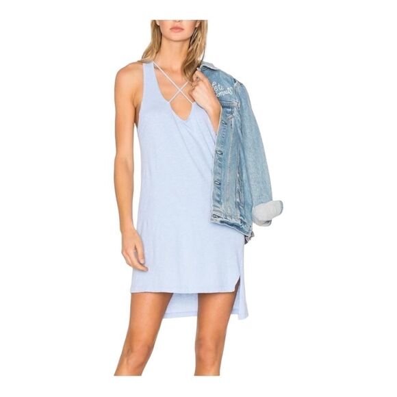 LNA Cross Strap Tank Dress in Blue Women’s Size S - Picture 1 of 12